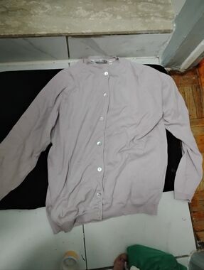 Pastel Lilac 100% Cotton Vintage Sweater 💜 Grandmacore Aesthetic Size 14/16